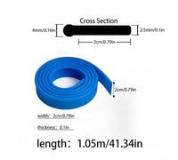 No More Streaks High Performance Replacement Rubbers (41 Inches) For All Your Cleaning Tasks (Blue)