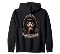 NO MORE TEARS Payasa Chicana Tattoo Chola Chicano Art Zip Hoodie