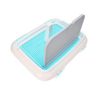 No More Torn Dog Training Toilet Pad with Fence Puppy Potty Tray Black - Sturdy Indoor Pet Toilet for Small Dogs and Cats - Easy to Clean Quality Plastic (#1) (#2) (#3)