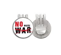 no more war love peworld Golf Ball Marker Hat Cap Clip Enamel Magnetic