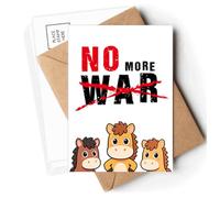 no more war love peworld Postcards Envelopes Cards Mailing Year Horse