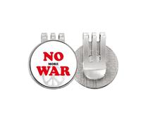 no more war world love peworld Golf Ball Marker Hat Cap Clip Enamel Magnetic