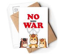 no more war world love peworld Postcards Envelopes Cards Mailing Year Horse