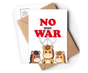 no more war world love peworld Postcards Envelopes Cards Mailing Year Horse