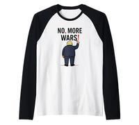 No More Wars Punctuation Matters Antiwar Protest Raglan Baseball Tee