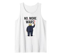 No More Wars Punctuation Matters Antiwar Protest Tank Top