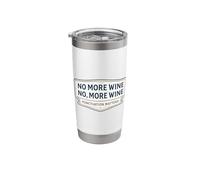 No More Wine Punctuation Matters Funny Quote Saying Joke Fun Stainless Steel Insulated Tumbler