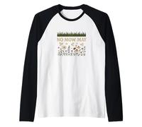 No Mow May Grass to Wildflower Pollinator Awareness Raglan Baseball Tee