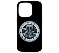 No Music No Life I Love Music Crazy Cosmonaut Case for iPhone 14 Pro