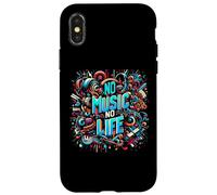 No Music No Life I Love Music Music Art Case for iPhone X/XS