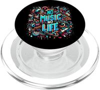 No Music No Life I Love Music Music Art PopSockets PopGrip for MagSafe