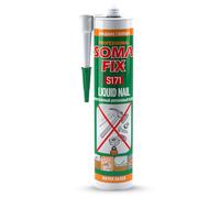 No Nails - Solvent Free & Odourless, All Purpose Grab Adhesive | Strong Polyurethane Glue for Brick, Tiles, Wood, Stone, Rubber, Iron, Steel, PVC & More - 310ml