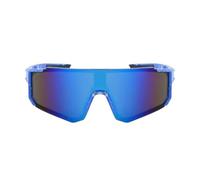 No Name Ltd Blue Mirrored Visor Sunglasses Metalic Mirror Tint Lenses Single Lens Frame Sporty Fashion Glasses Futuristic Mirror Reflective Wrap Design UK 2025 NEW