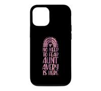 No Need To Fear Aunt Avery Is Here First Name Rainbow Auntie Case for iPhone 12/12 Pro