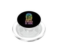 No Need To Fear Aunt Barbara Is Here First Name Rainbow PopSockets PopGrip for MagSafe