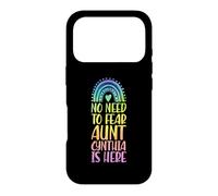 No Need To Fear Aunt Cynthia Is Here First Name Rainbow Case for iPhone 17 Pro