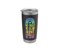 No Need to Fear Aunt Danielle is Here First Name Rainbow Stainless Steel Insulated Tumbler