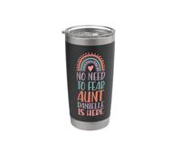 No Need to Fear Aunt Danielle is Here First Name Rainbow Stainless Steel Insulated Tumbler
