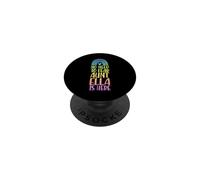 No Need To Fear Aunt Ella Is Here First Name Rainbow Auntie PopSockets Adhesive PopGrip