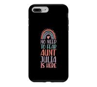 No Need To Fear Aunt Julia Is Here First Name Rainbow Auntie Case for iPhone 7 Plus/8 Plus