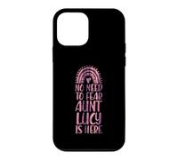 No Need To Fear Aunt Lucy Is Here First Name Rainbow Auntie Case for iPhone 12 mini