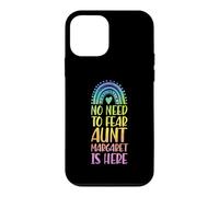 No Need To Fear Aunt Margaret Is Here First Name Rainbow Case for iPhone 12 mini