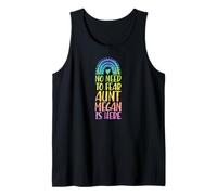 No Need to Fear Aunt Megan is Here First Name Rainbow Auntie Tank Top