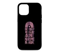 No Need To Fear Aunt Naomi Is Here First Name Rainbow Auntie Case for iPhone 12/12 Pro