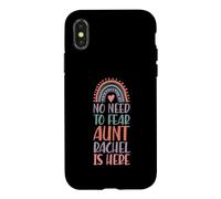 No Need To Fear Aunt Rachel Is Here First Name Rainbow Case for iPhone X/XS