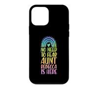 No Need To Fear Aunt Rebecca Is Here First Name Rainbow Case for iPhone 12 mini