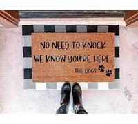 No Need to Knock We Know You are Here Non Slip Floor Mat for Home Bathroom Kitchen Entrance 30X18 Inch
