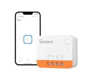 No Neutral Wire Required, SONOFF ZBMINIL2 Zigbee Smart Light Switch (2 Way), Works with Alexa, SmartThings Hub, Google Home&SONOFF ZBBridge-P, ZigBee Hub Required