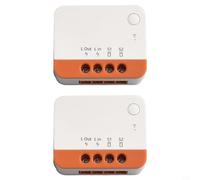 No Neutral Wire Required, ZBMINIL2 -Zigbee Smart Light Switch, Two-way Relay Module APP Voice Control, Works with -Alexa, for SMARTTHINGS Hub(2PCS)