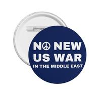 No New Us War In The Middle East button Anti War 1 Pcs Buttons Round Badge