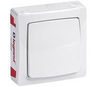 NO-NF push button Complete Surface-mounted gear - white