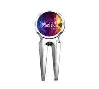 no/no Airbrush Color Splashed Joy Holi Golf Divot Tool Golf Ball Marker Repair Tool