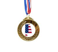 no/no Alabama Gold Award Winner Medal First Place Ribbon