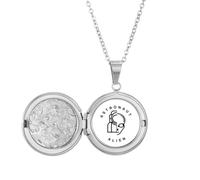 no/no Alien Biological Astronaut Conversion Locket Necklace Hold Picture Jewelry Birthday Gift