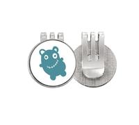 no/no Alien Creature Bear Art Deco Fashion Golf Ball Marker Hat Cap Clip Enamel Magnetic