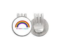 no/no All Love Is Equal Art Deco Fashion Golf Ball Marker Hat Cap Clip Enamel Magnetic