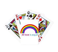 no/no All Love Is Equal Poker Playing Card Tabletop Board Game
