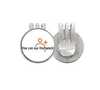 no/no Allow Comtment Language Habits Golf Ball Marker Hat Cap Clip Enamel Magnetic