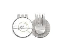 no/no Ambiguous Contrary Trust Deception Golf Ball Marker Hat Cap Clip Enamel Magnetic