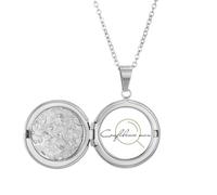 no/no Ambiguous Contrary Trust Deception Locket Necklace Hold Picture Jewelry Birthday Gift