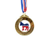 no/no amedonkey emblem democratic party Gold Award Winner Medal First Place Ribbon