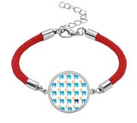 no/no ameparty Figure Repeat Donkey Democracy Lucky Red String Bracelet Rope Bracelet Handmade