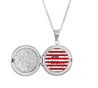 no/no amepresident person joseph flag circle Locket Necklace Hold Picture Jewelry Birthday Gift