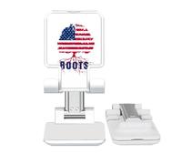 no/no American Flag Root Faly Adjustable Cell Phone Stand Desk Foldable