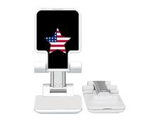 no/no American Pentagram Flag Star Adjustable Cell Phone Stand Desk Foldable