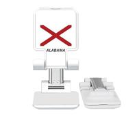 no/no American State Flag Contour Alabama Adjustable Cell Phone Stand Desk Foldable